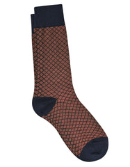 Orange Geometric Socks