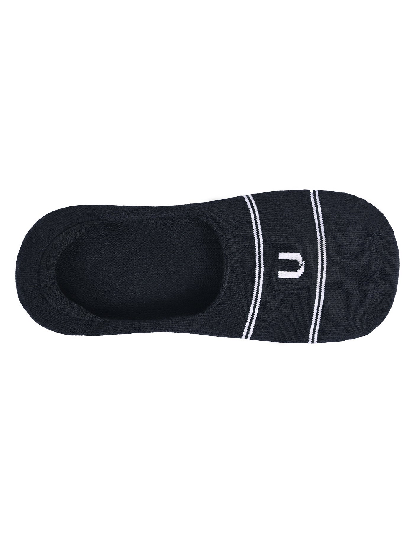 Black Plain No Show Socks