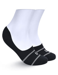 Black Plain No Show Socks