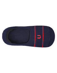 Navy Plain No Show Socks