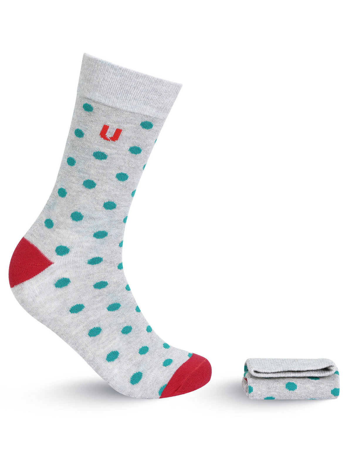Grey Dotted Walkees Socks