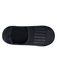 Black Dotted No Show Socks