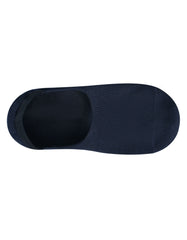 Navy Plain No Show Socks