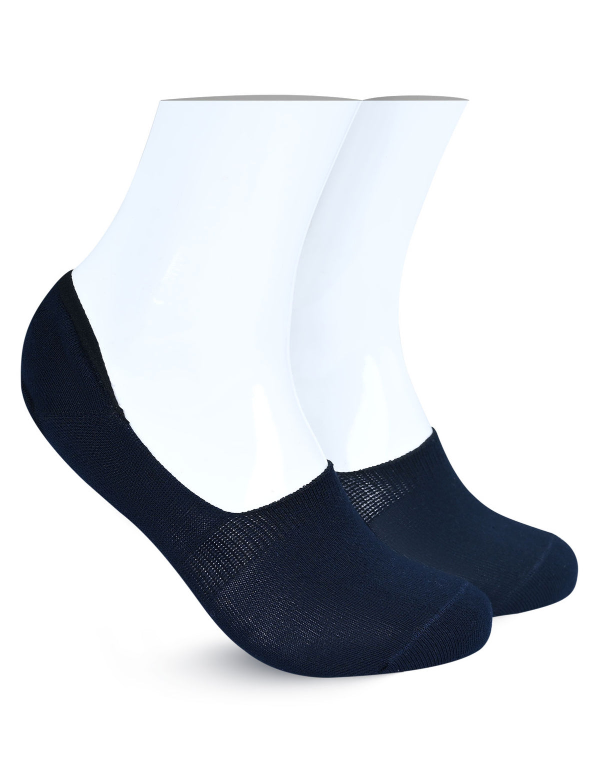 Navy Plain No Show Socks