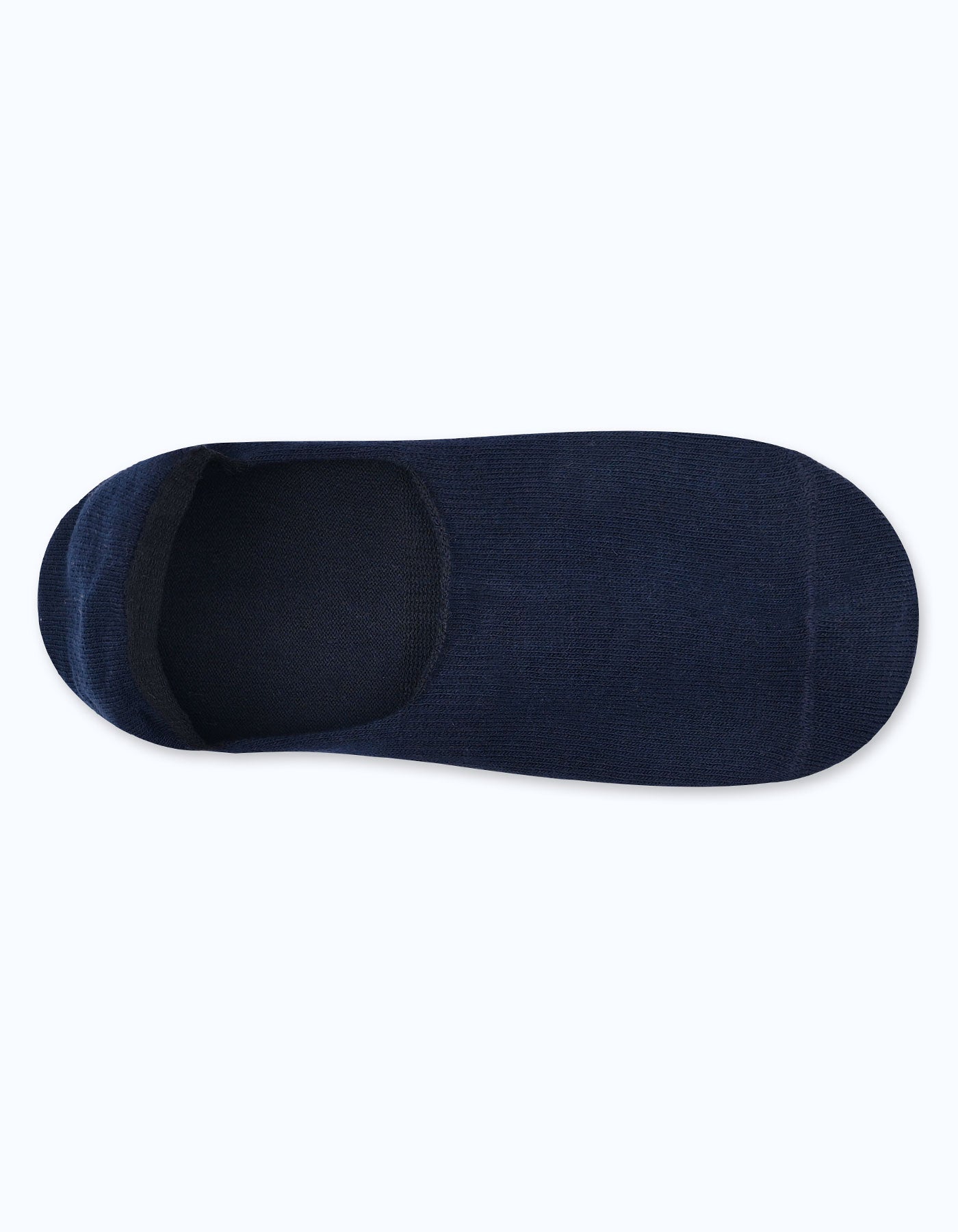 Black Plain No Show Socks