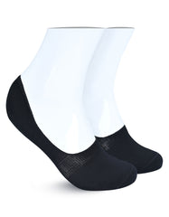 Black Plain No Show Socks