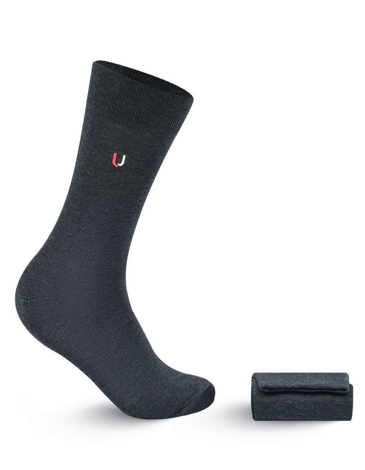 Charcoal Plain Walkees Socks