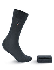 Charcoal Plain Walkees Socks