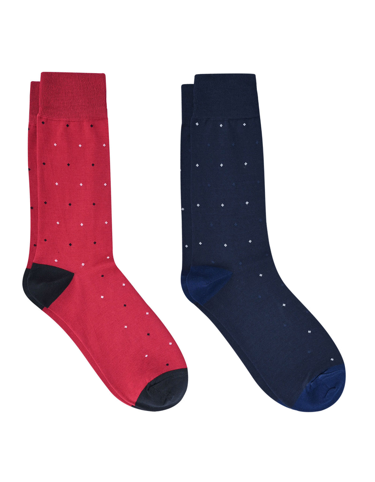 Pack Of 2-Multi Dotted Socks