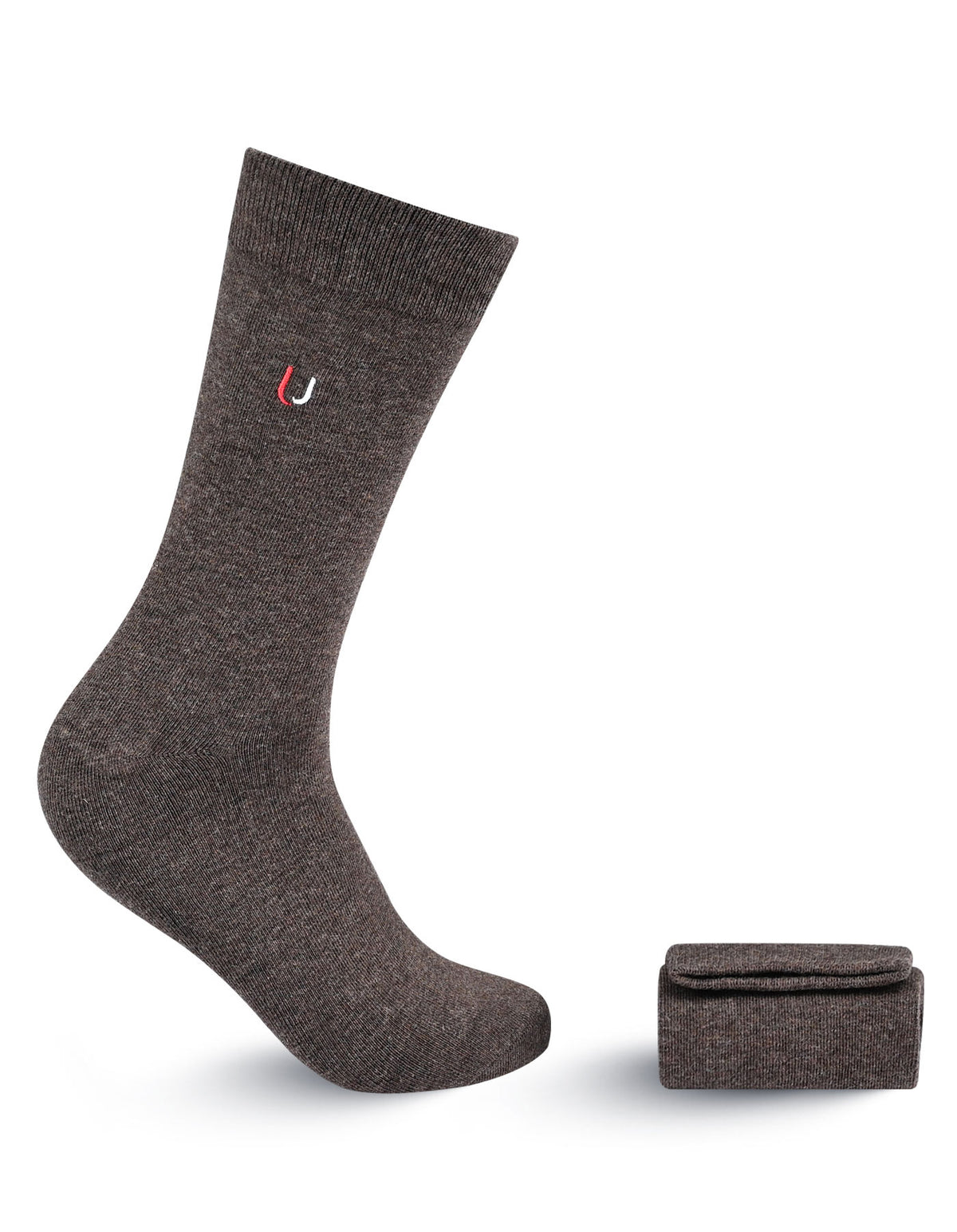Brown Plain Walkees Socks