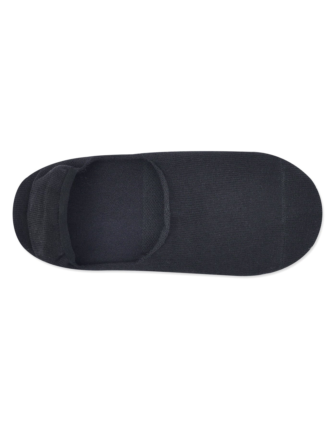 Charcoal Plain No Show Socks