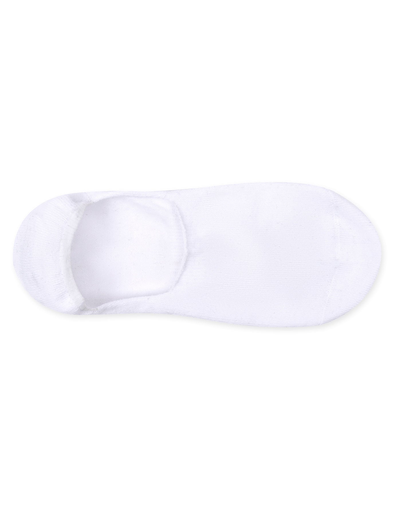 White Plain No Show Socks