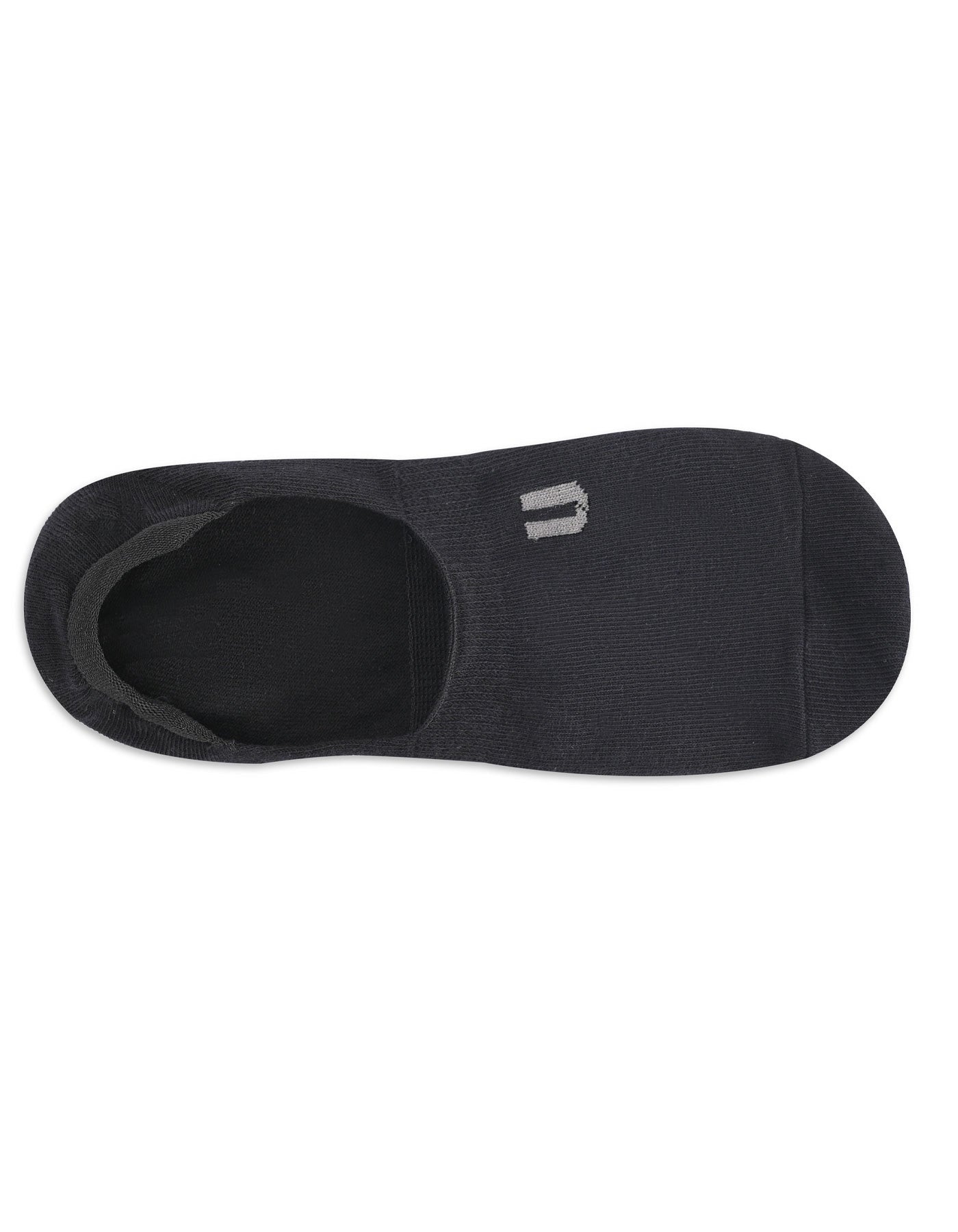 Black Plain No Show Socks