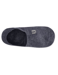 Charcoal Plain No Show Socks