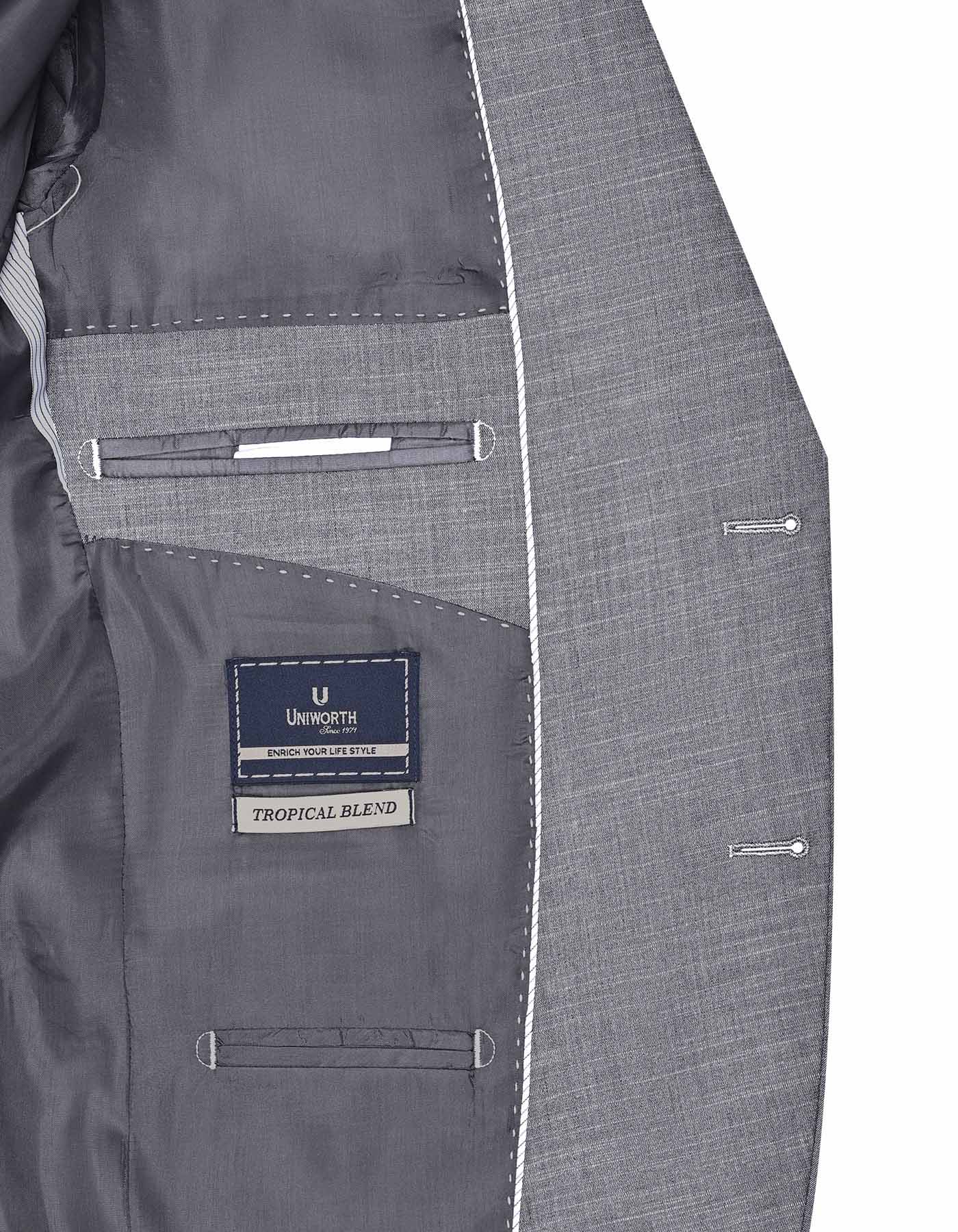 L Charcoal Texture Suit ST2364C-42