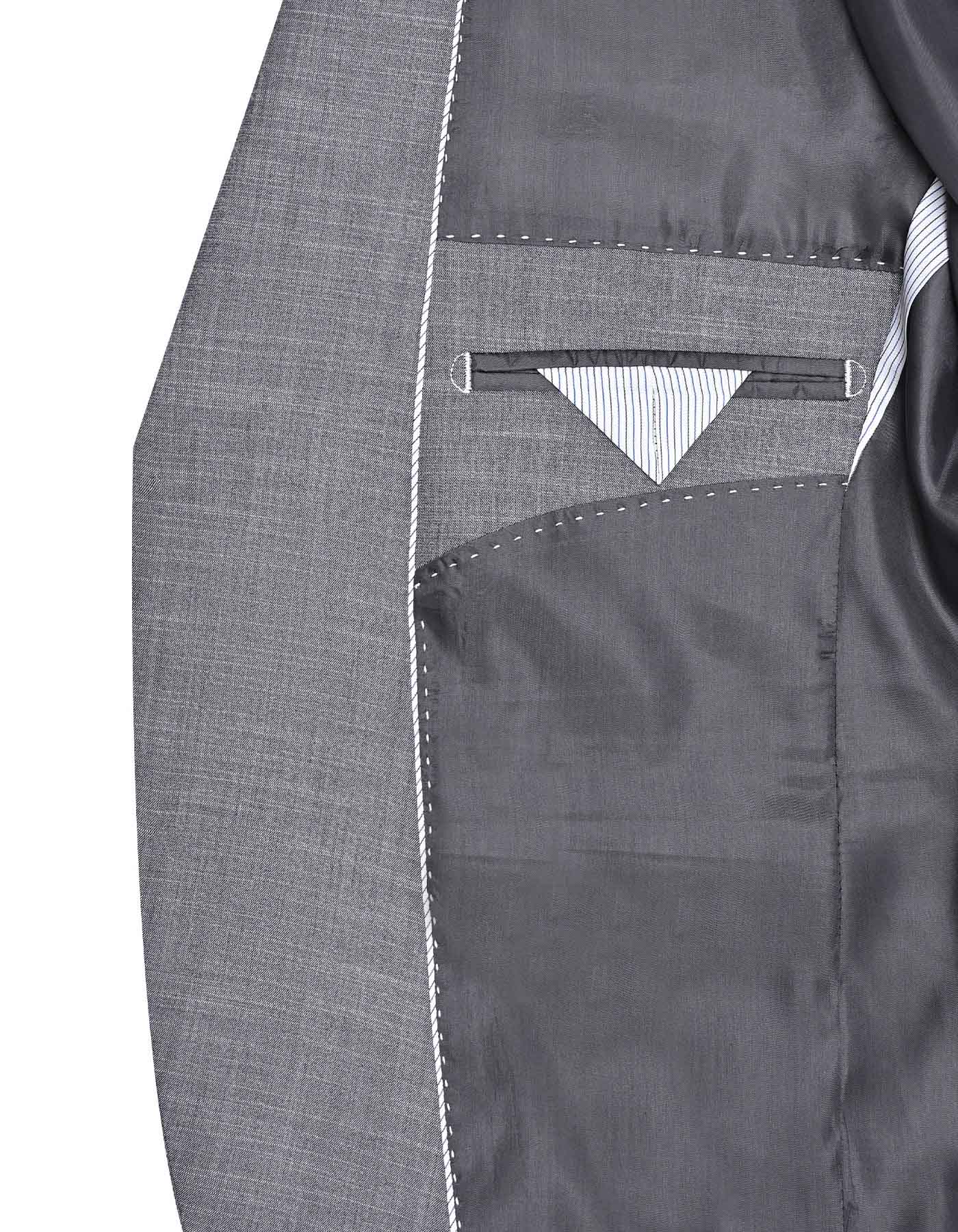 L Charcoal Texture Suit ST2364C-44