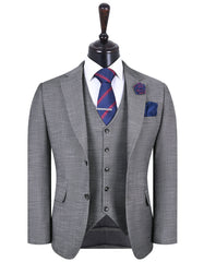L Charcoal Texture Suit ST2364C-34