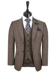 Brown Texture Suit ST2365C-34