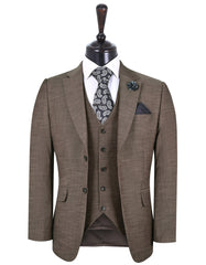 Brown Texture Suit ST2365S-34
