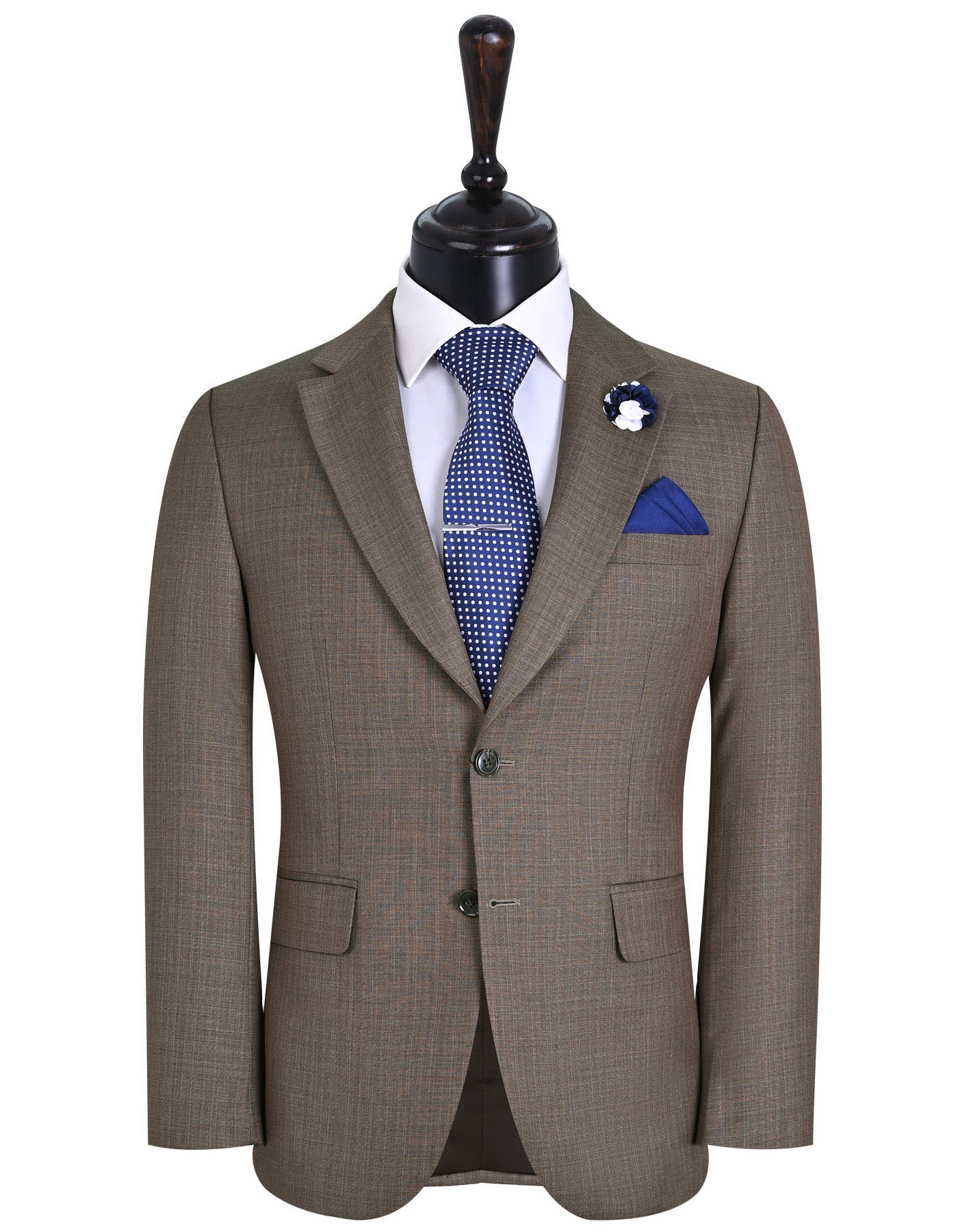 Brown Texture Suit ST2370S-34