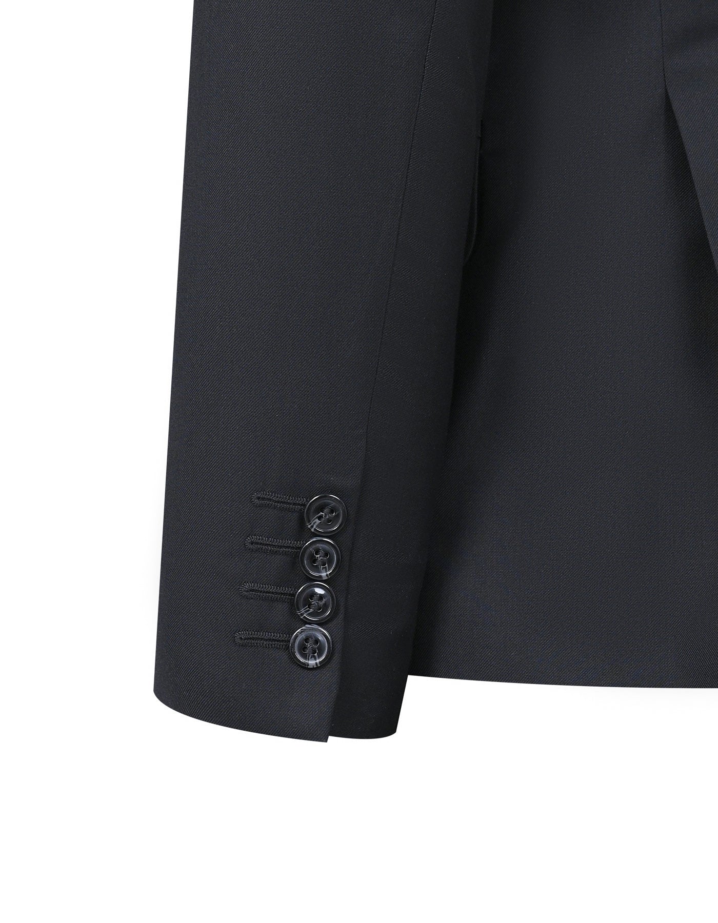 Black Plain Suit ST2462-2C-38
