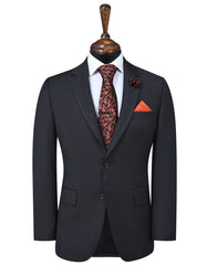 Black Plain Suit ST2462-2C-34