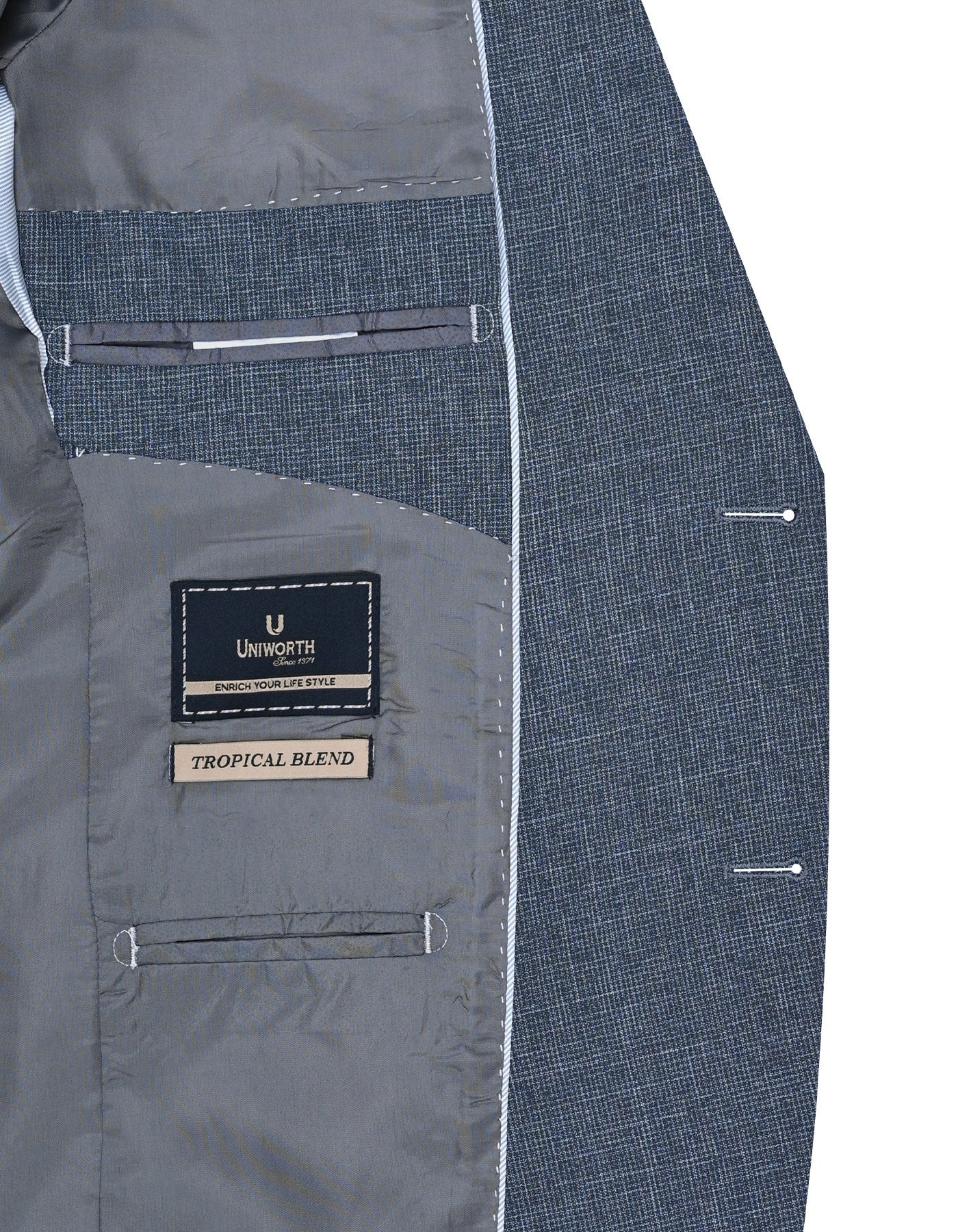 Grey Texture Suit ST2542S-42