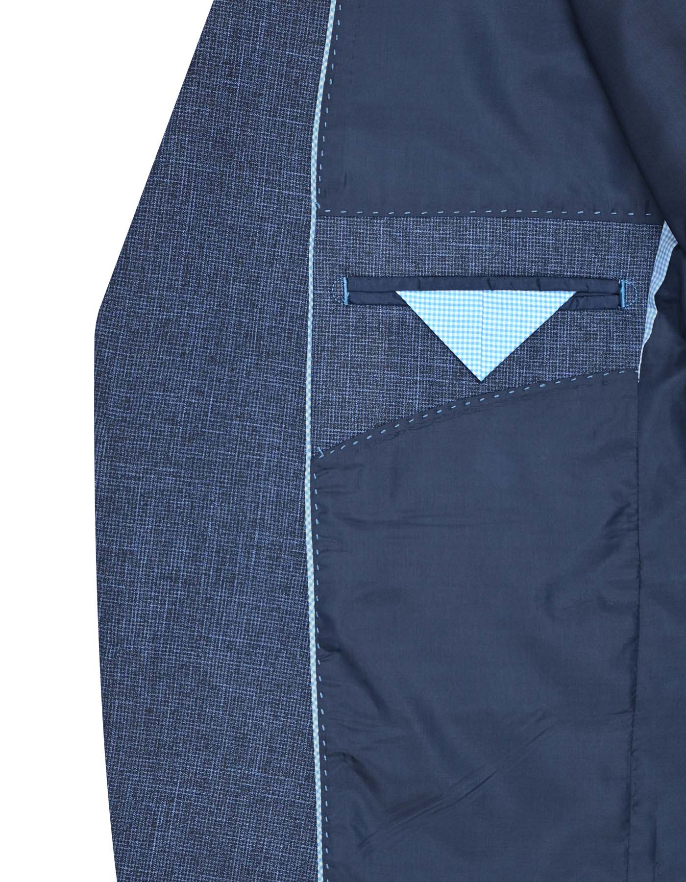 D Blue Texture Suit ST2543C-44