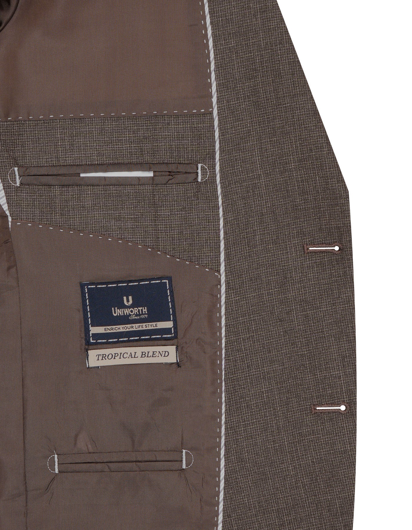 D Brown Texture Suit ST2545S-42