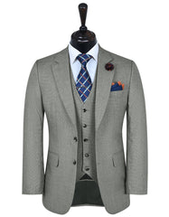 L Brown Texture Suit ST2546C-34