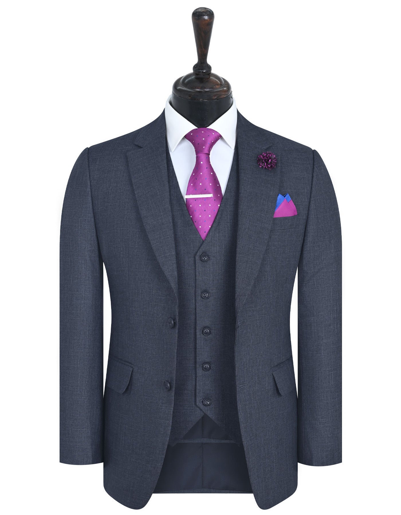 Charcoal Texture Suit ST2548C-34