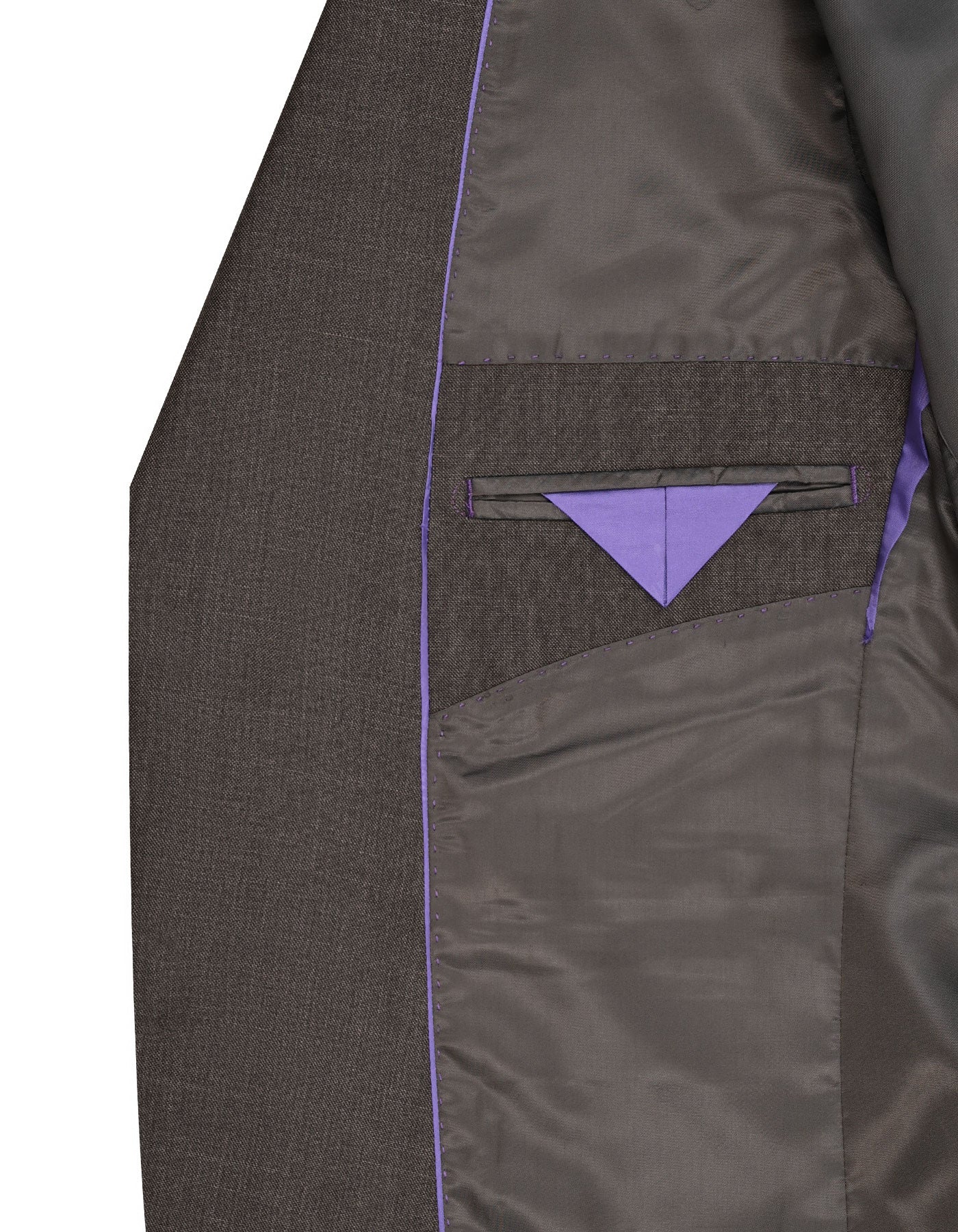 Brown Texture Suit ST2583C-44
