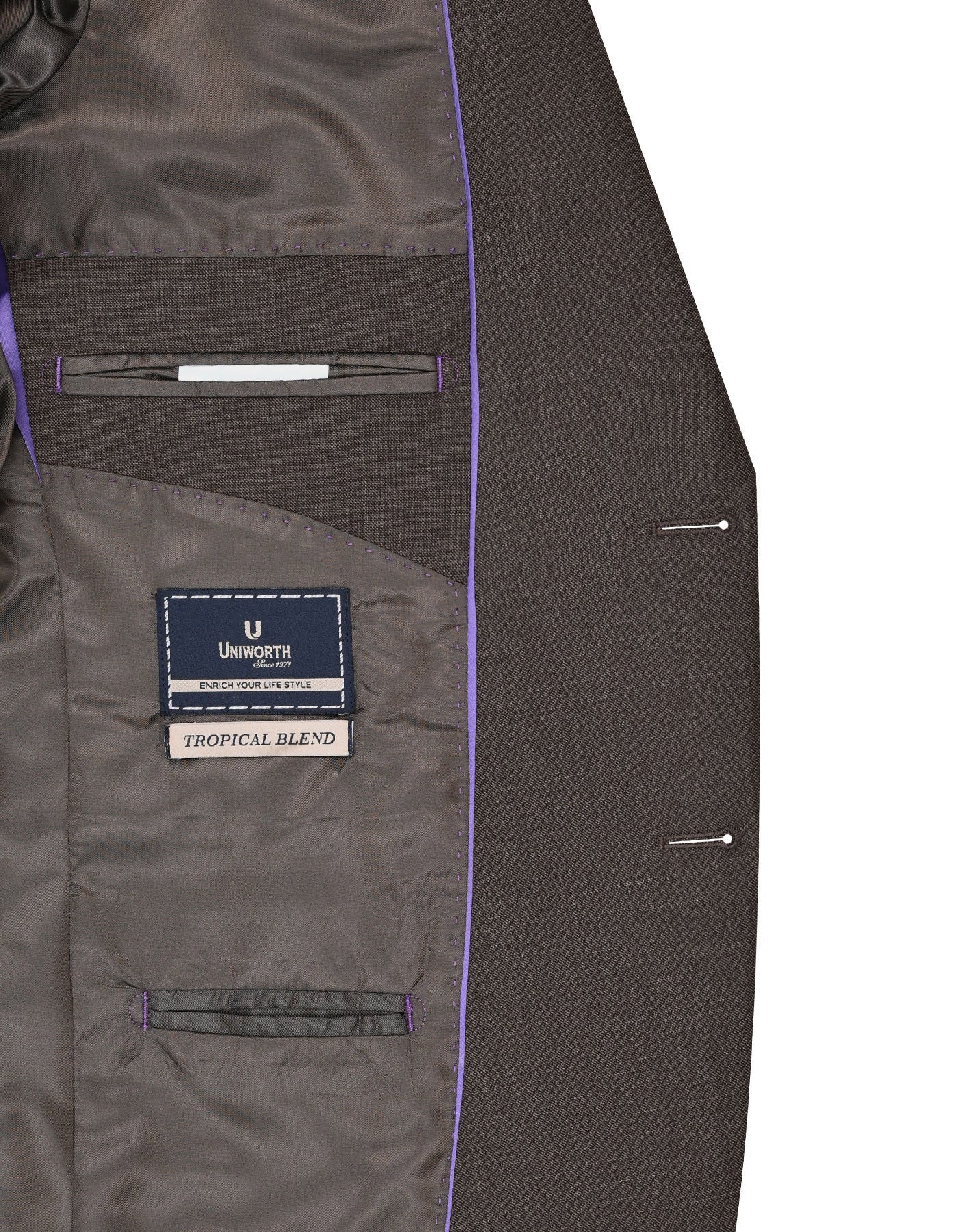 Brown Texture Suit ST2583S-42