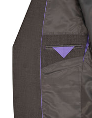 Brown Texture Suit ST2583S-44