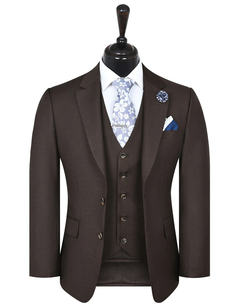 Chocolate Texture Classic Fit Suit