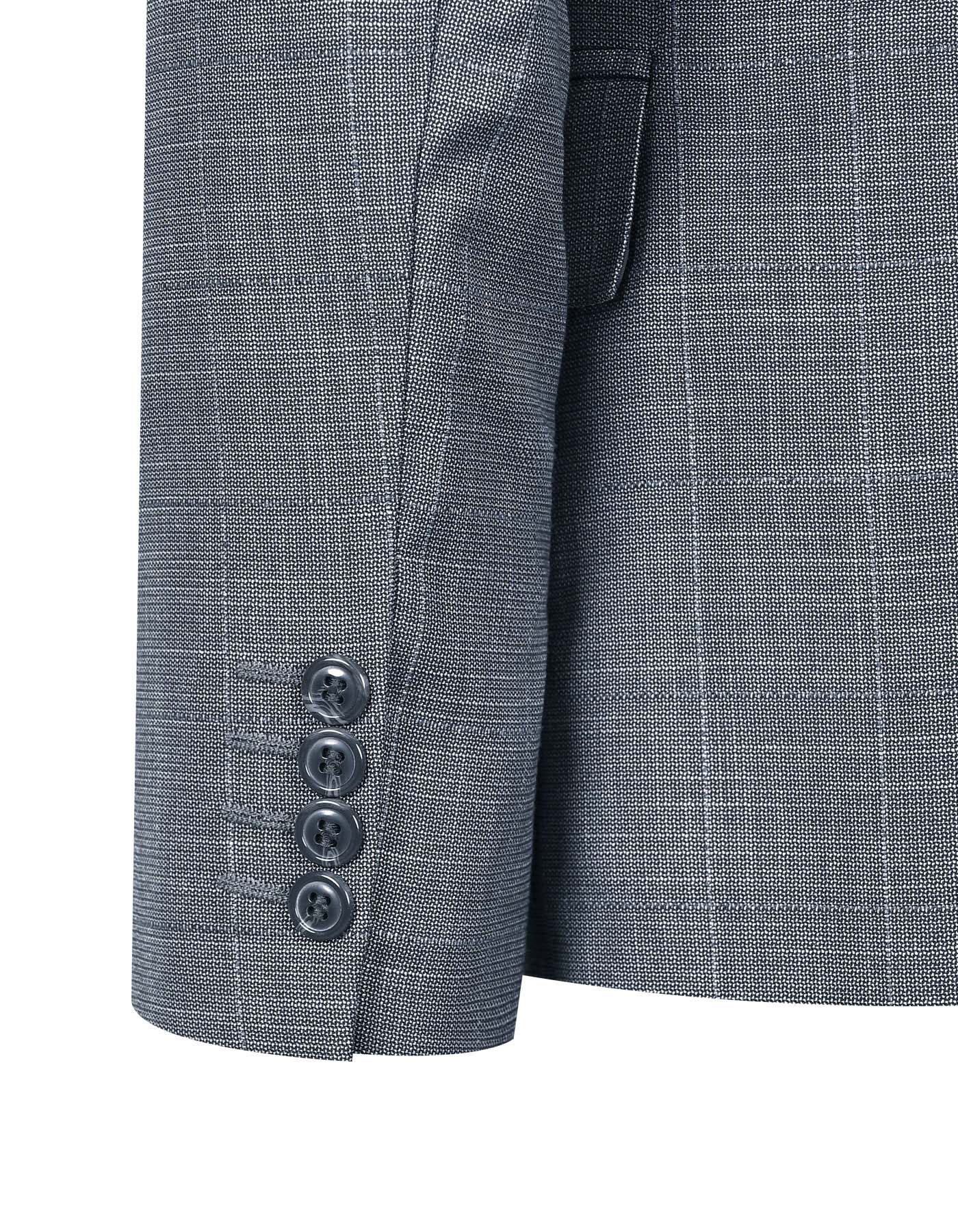 Grey Check Suit ST2596C-38
