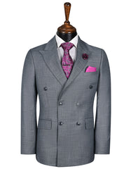 Grey Check Suit ST2596S-34