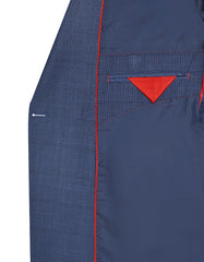 Navy Check Suit ST2597C-42