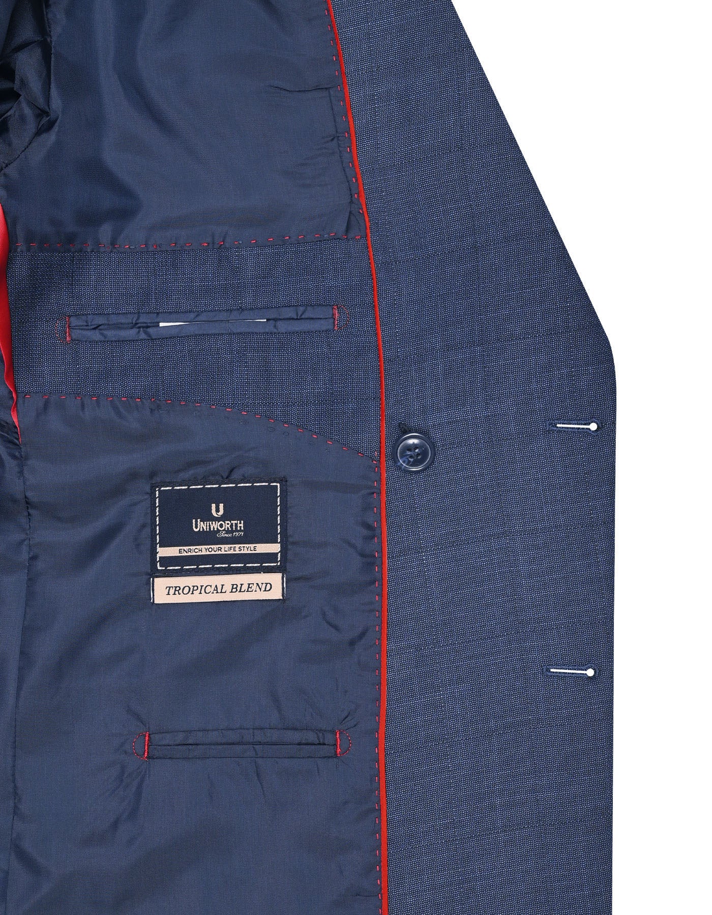 Navy Check Suit ST2597C-40