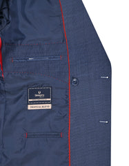 Navy Check Suit ST2597C-40