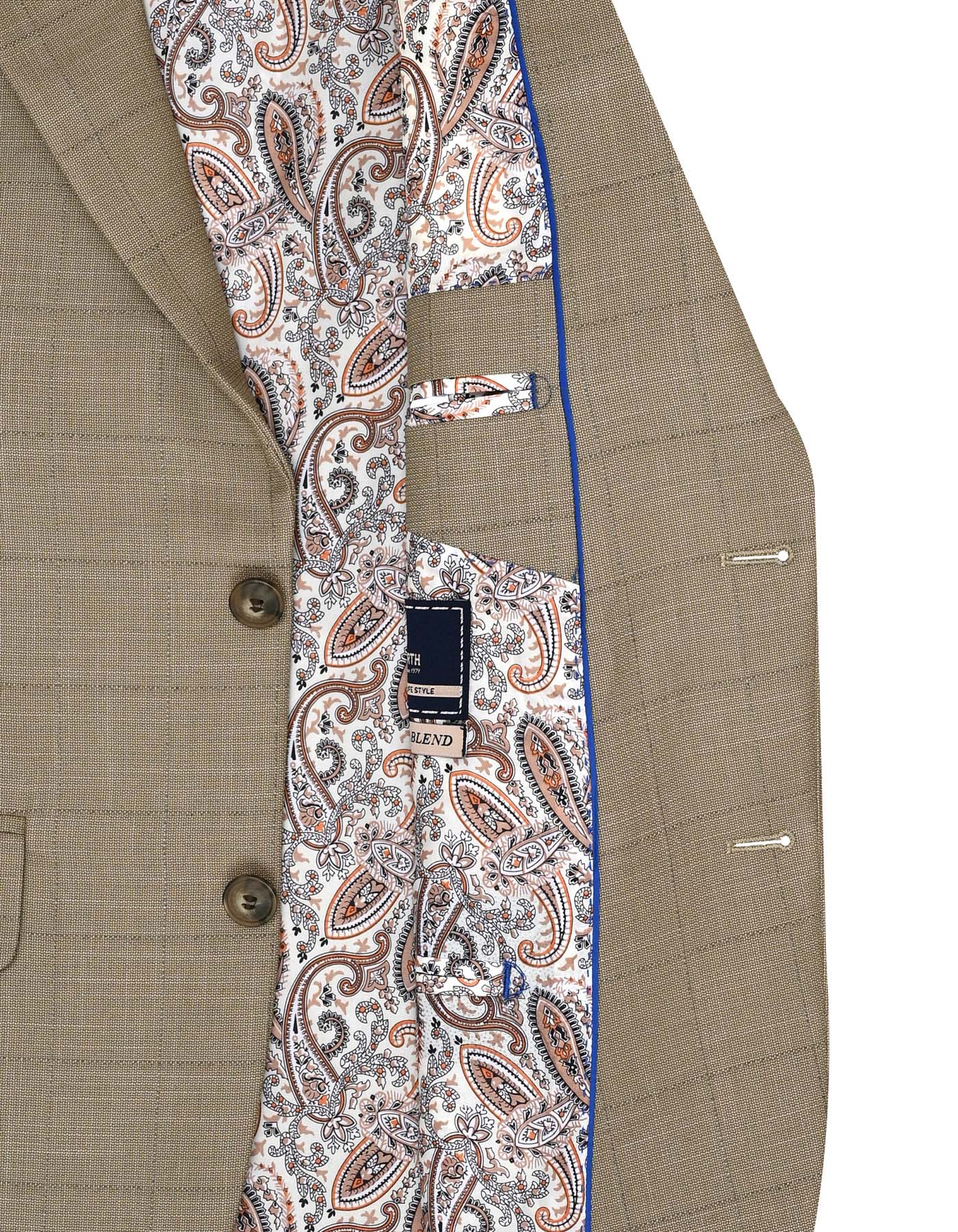 Khaki Check Suit ST2598C-42