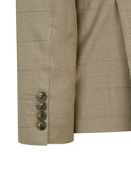 Khaki Check Suit ST2598C-40