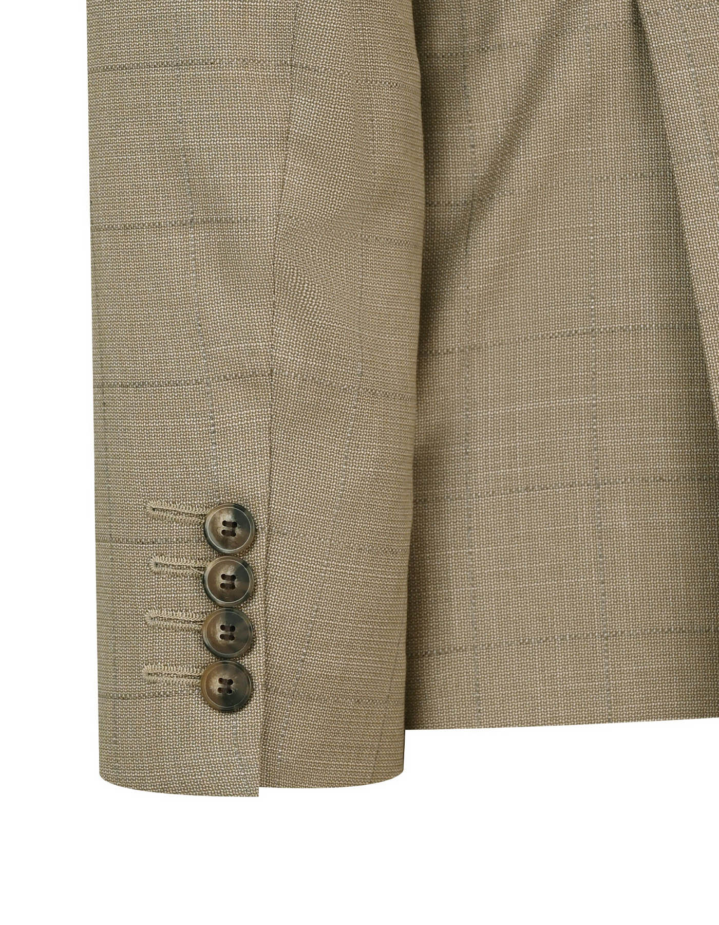 Khaki Check Suit ST2598S-40