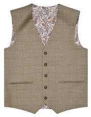 Khaki Check Suit ST2598S-38