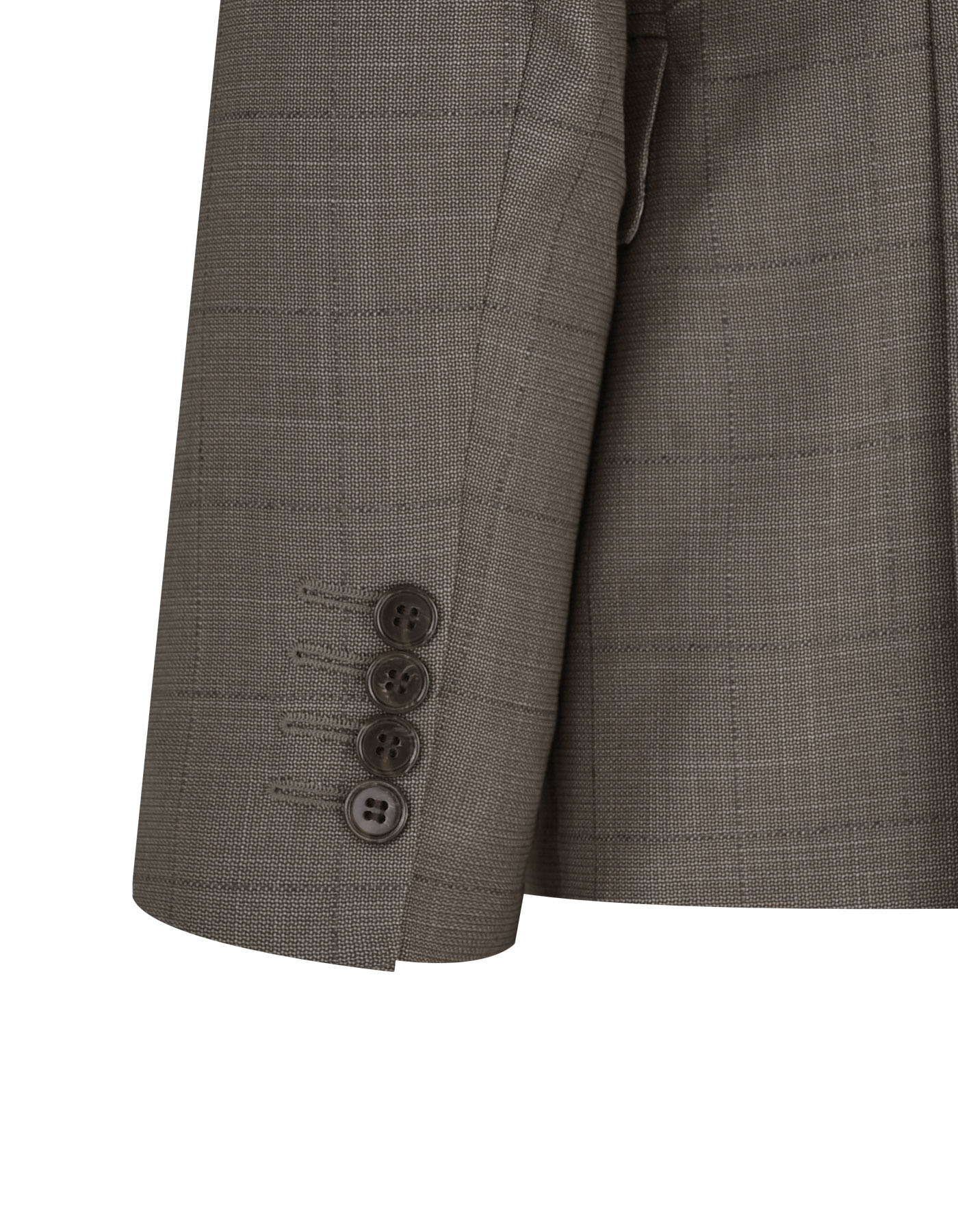 L Brown Check Suit ST2599S-40