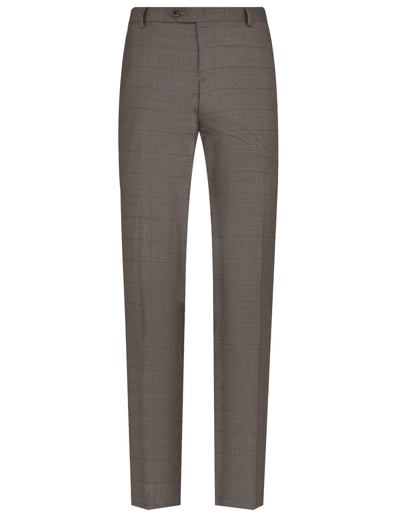 L Brown Check Suit ST2599S-36