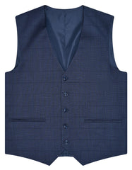 D Blue Check Suit ST2600C-38