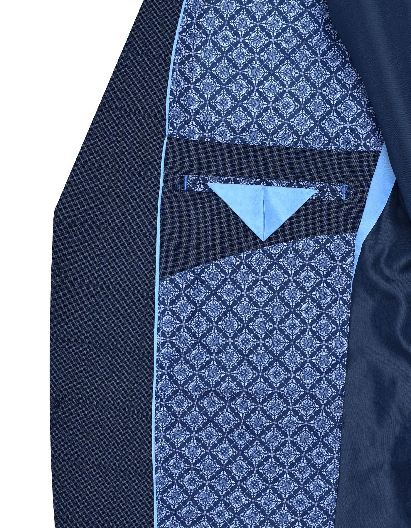 D Blue Check Suit ST2600S-44