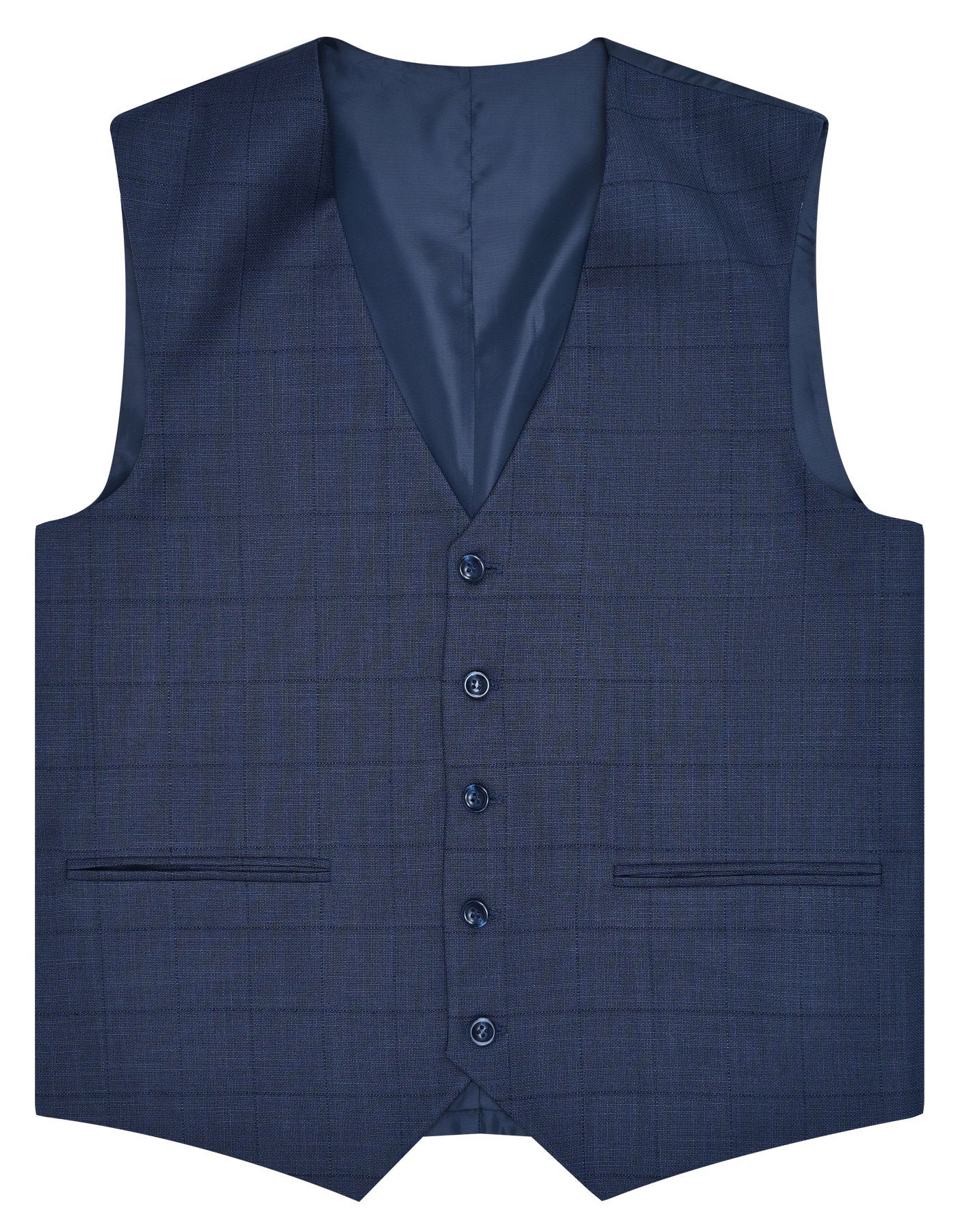 D Blue Check Suit ST2600S-38