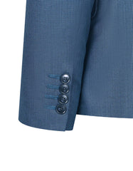 M Blue Texture Suit ST2602C-38